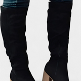 Calliope Botas de Tacón Grueso hasta la Rodilla