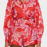 Suzanne Mono Floral con Cinturón Florentino