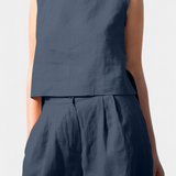 Yvanne Conjunto Vintage Sin Mangas de Verano