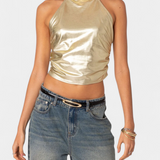 Anna | Top Halter Metálico Karter