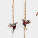 Mixed Zirconium Bird Earrings