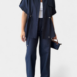 Lani Conjunto Relaxed de Camisa y Pantalones de Algodón y Lino