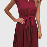 Luxie Vestido Midi Elegante de Tejido Ligero y Corte Fluido