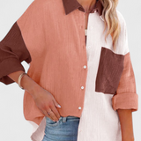 Juniper | Blusa de Botones en Bloque de Color