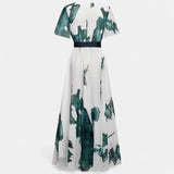 Nayla™ | Vestido Largo Acuarela de Ensueño