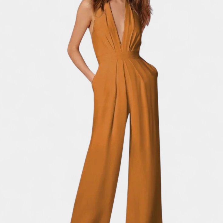 Lila Mono de Pierna Ancha con Elegancia Ligera