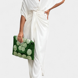 Mayleen Conjunto Cruzado con Lazo Frontal y Pantalón Recto